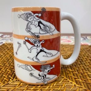 Vintage Ski Coffee Mug Cup 1975